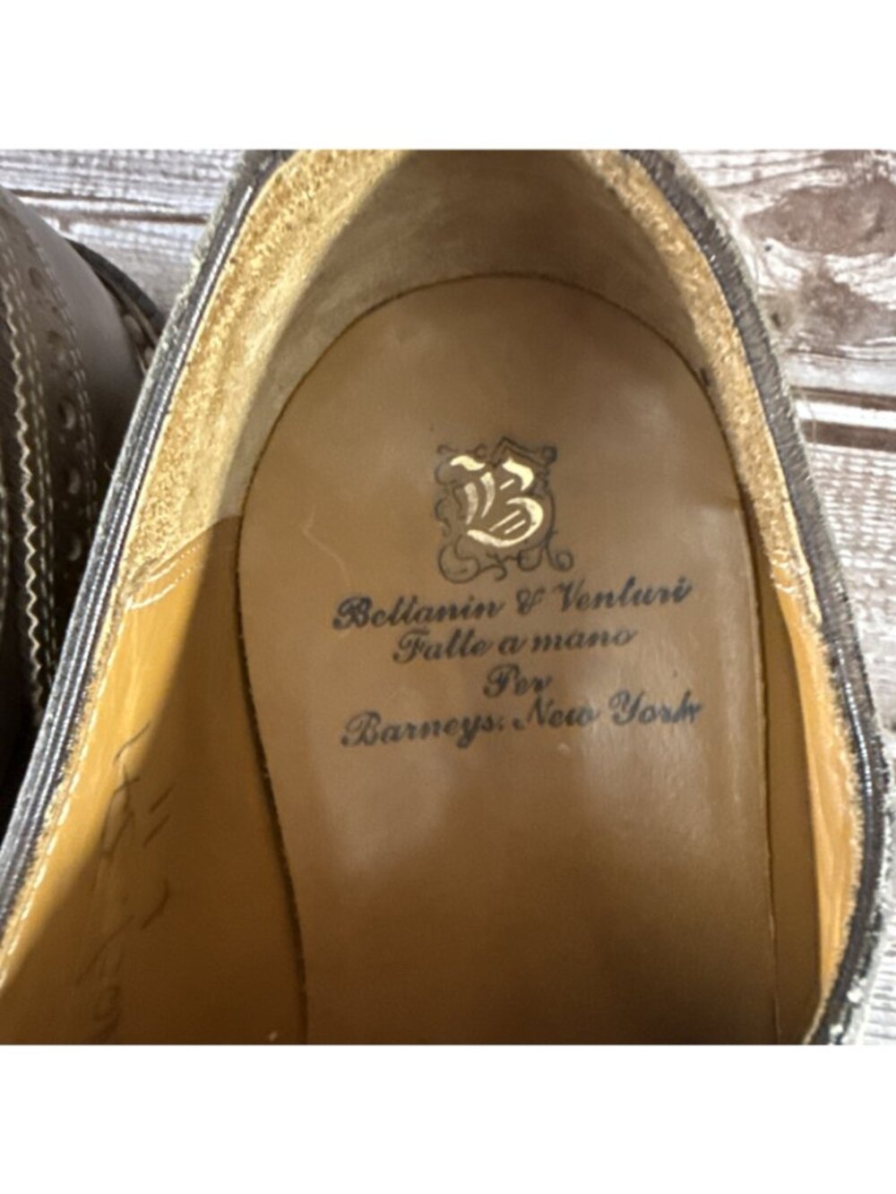 Bettanin & Venturi x Barneys NY Cap Toe Full Brogue Oxford Size 11 ($1,625) - Picture 5 of 10